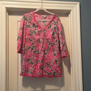 Boden Pink and Green Tunic